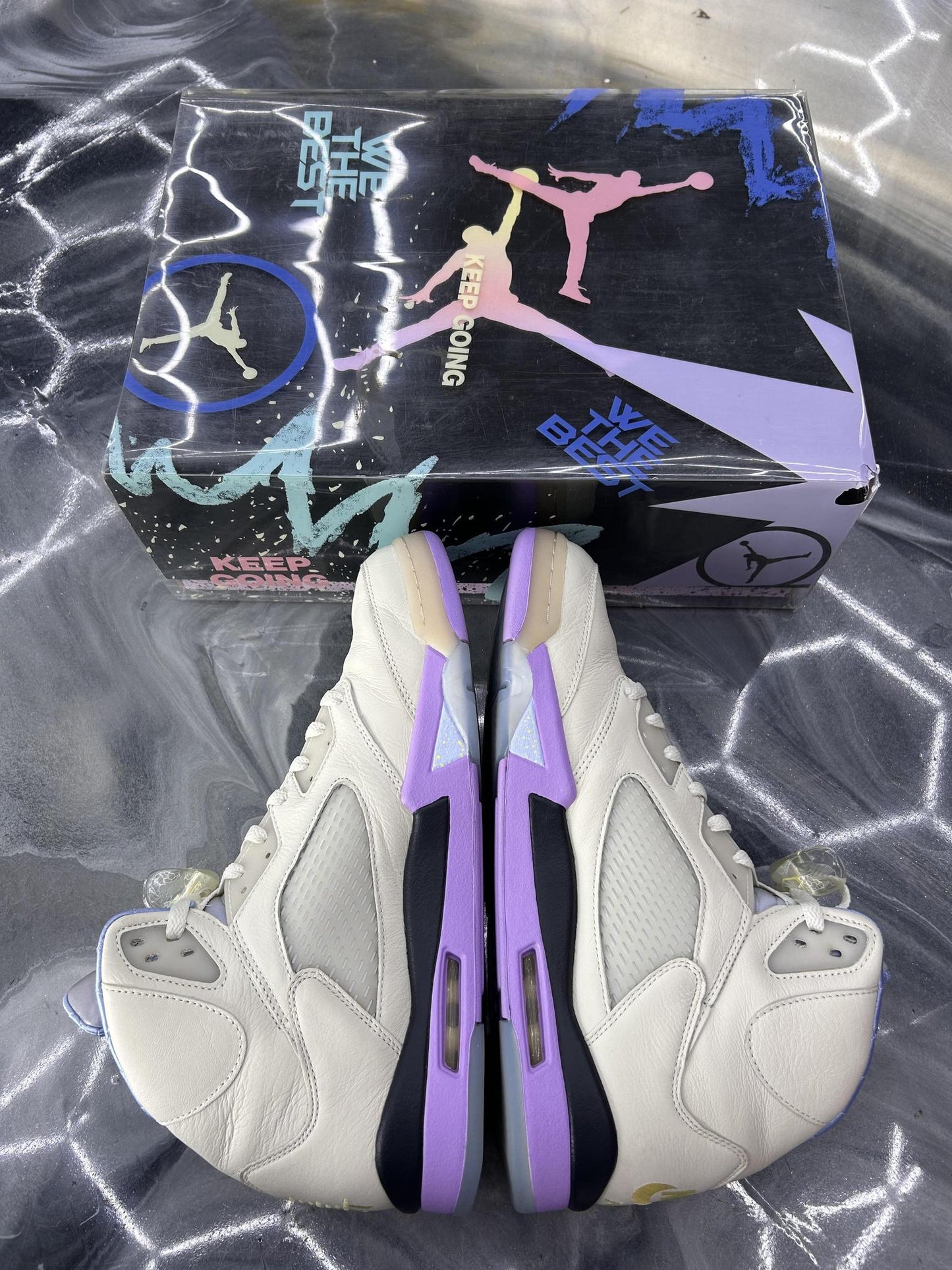 Jordan 5 We The Best "Sail" Used Size 13