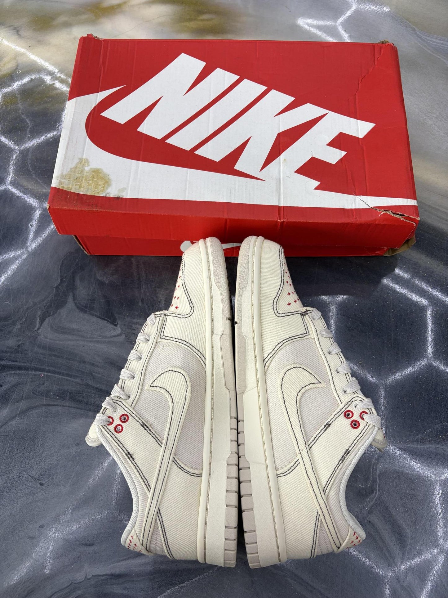 Nike Dunk "Sashiko Orewood" Used Size 7Y/8.5W
