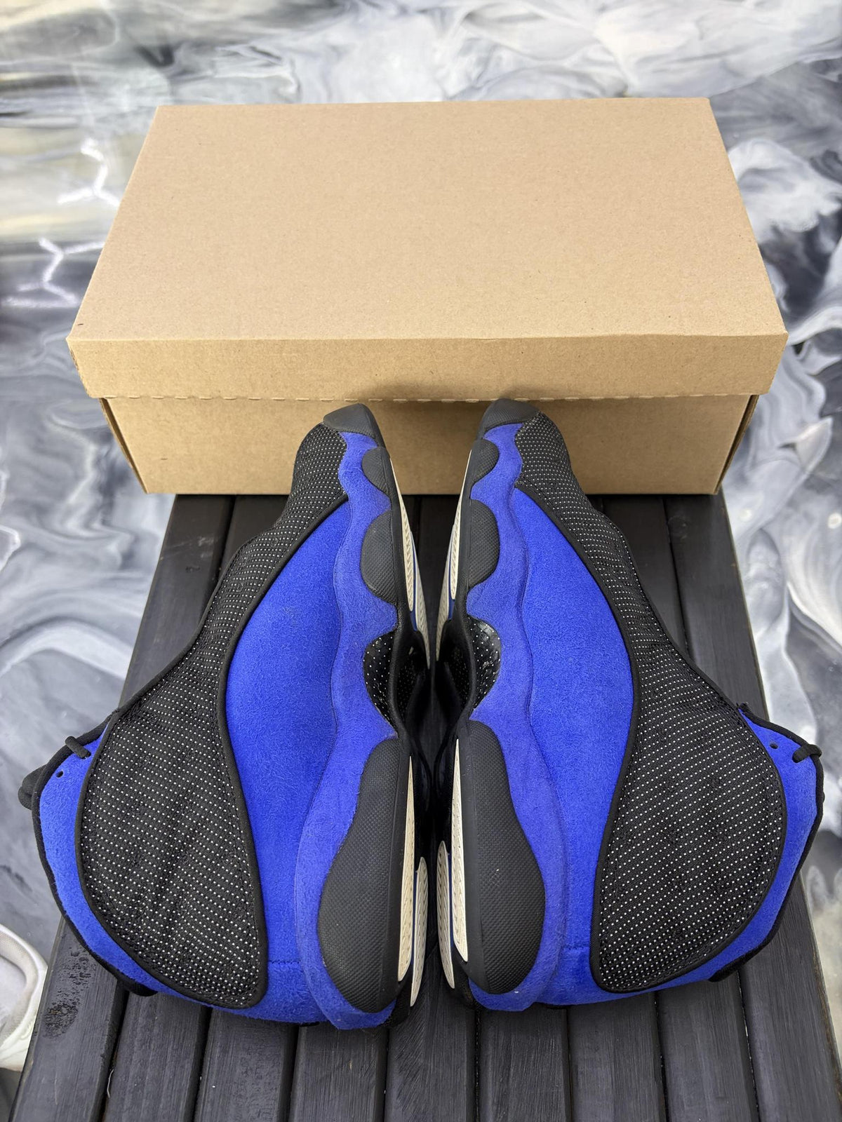 Jordan 13 "Black Hyper Royal" Used Size 8