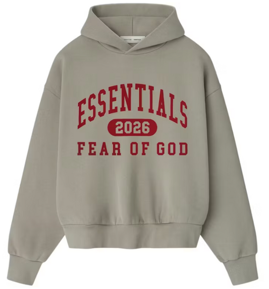 Fear of God Essentials Classic Hoodie Smoke Grey