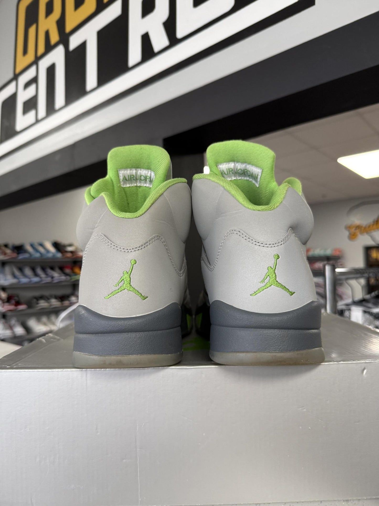 Jordan 5 "Green Bean" Used Size 12
