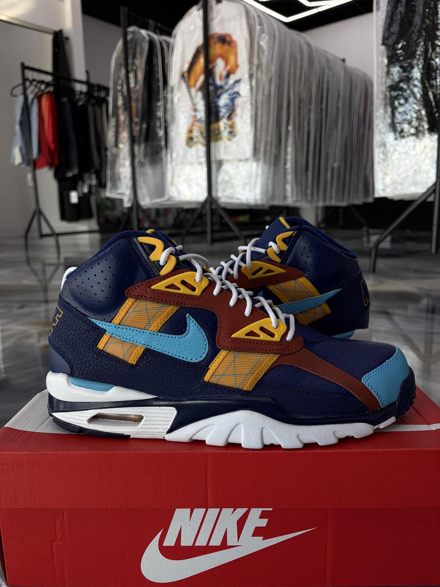 Nike Air Trainer SC High "LA Rams" Used Size 9.5