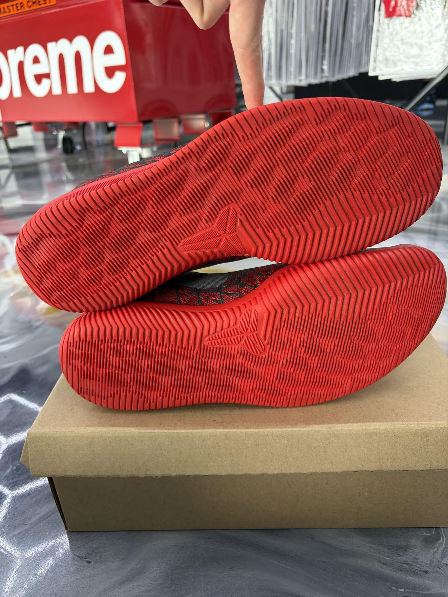 Nike Mamba Rage "Black Red" Used Size 12