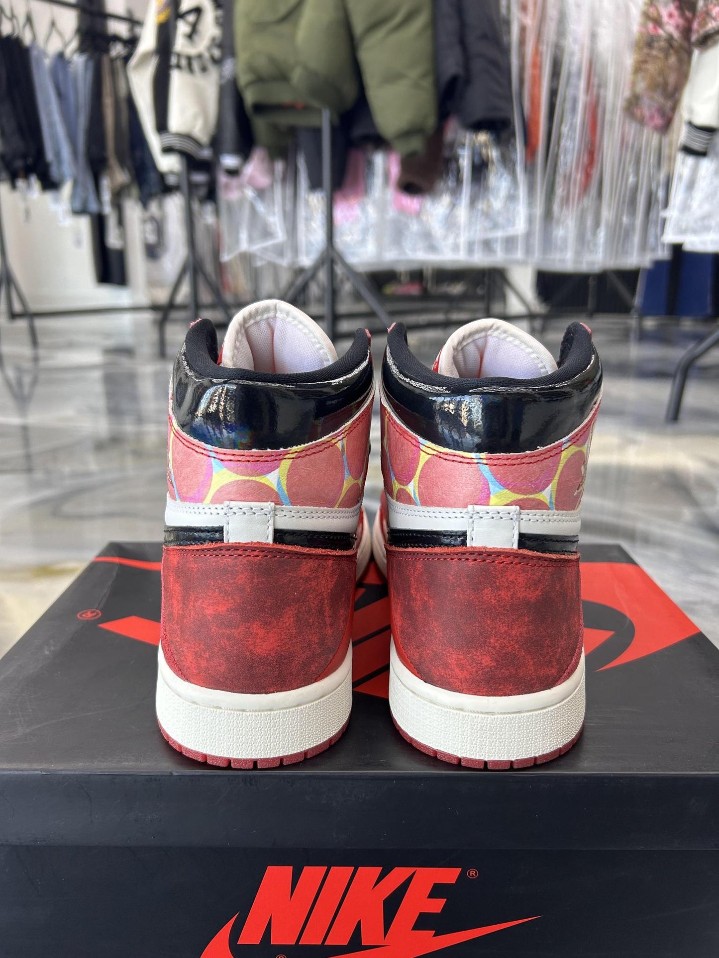 Jordan 1 "Into The Spiderverse" Used Size 9