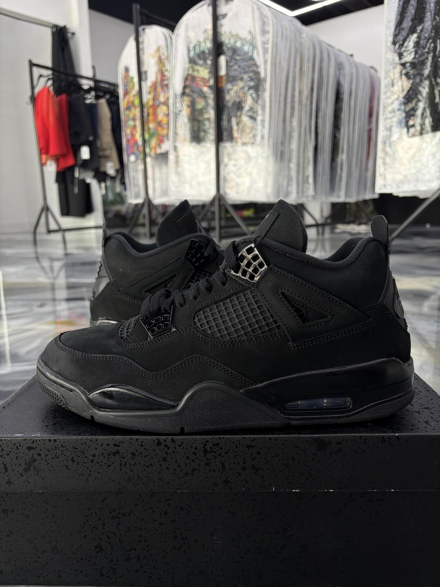 Jordan 4 "Black Cat" Used Size 11.5