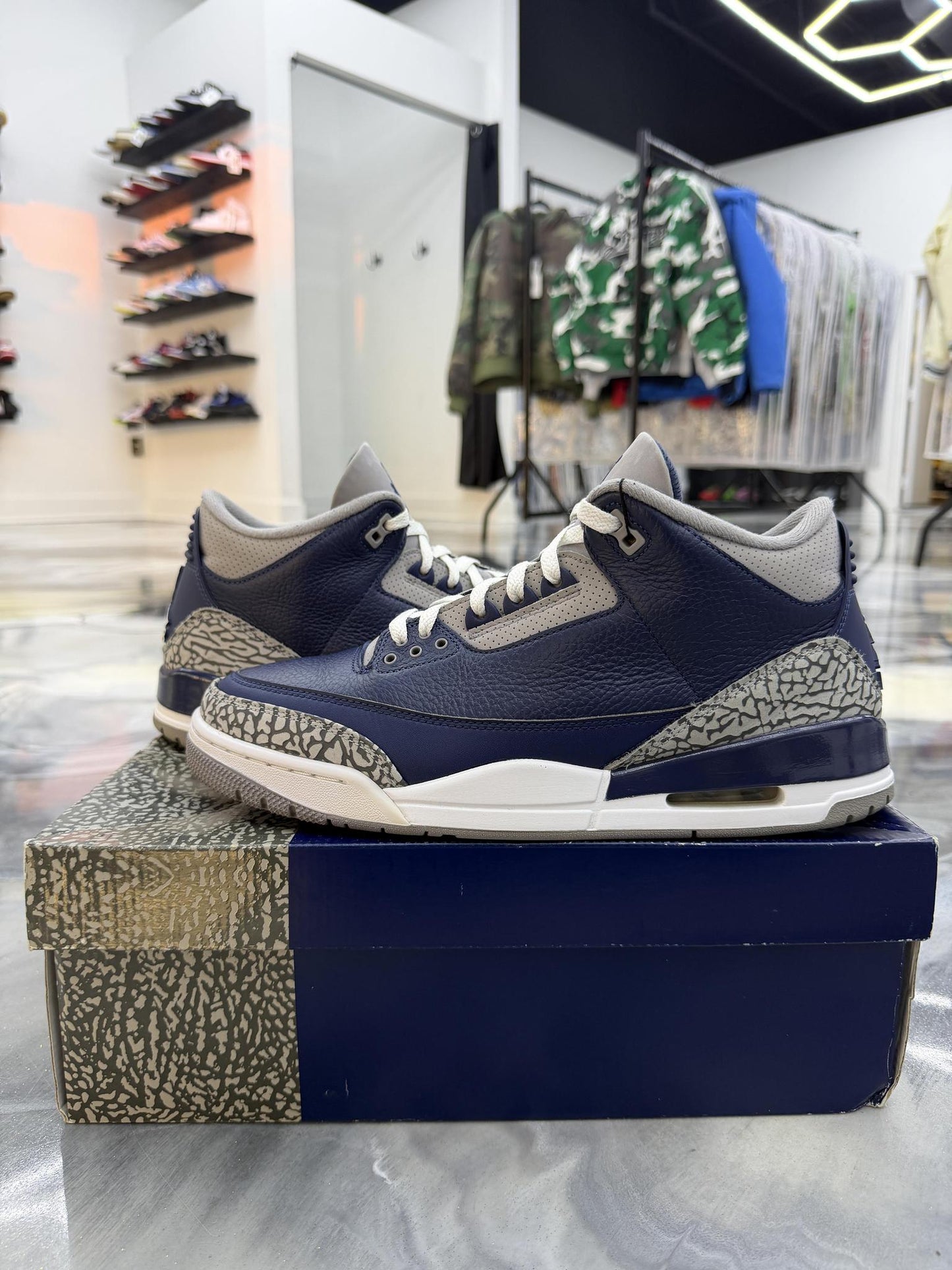 Jordan 3 Georgetown Used Size 11.5