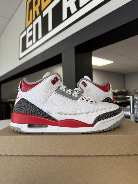 Jordan 3 "Fire Red" Used Size 7.5