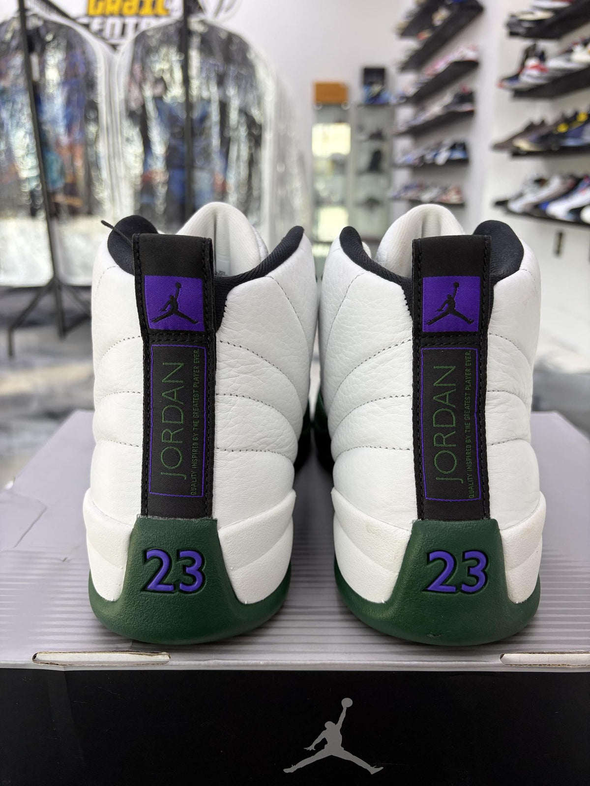 Jordan 12 "Bucks" Used Size 8.5