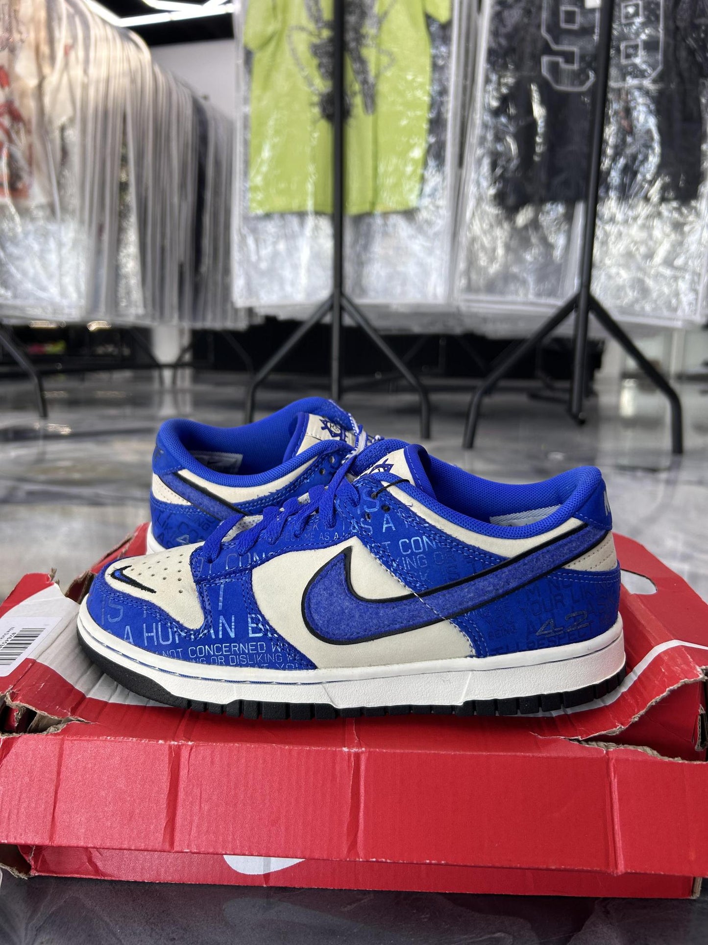 Nike Dunk Low "Jackie Robinson" Used Size 5.5Y/7W