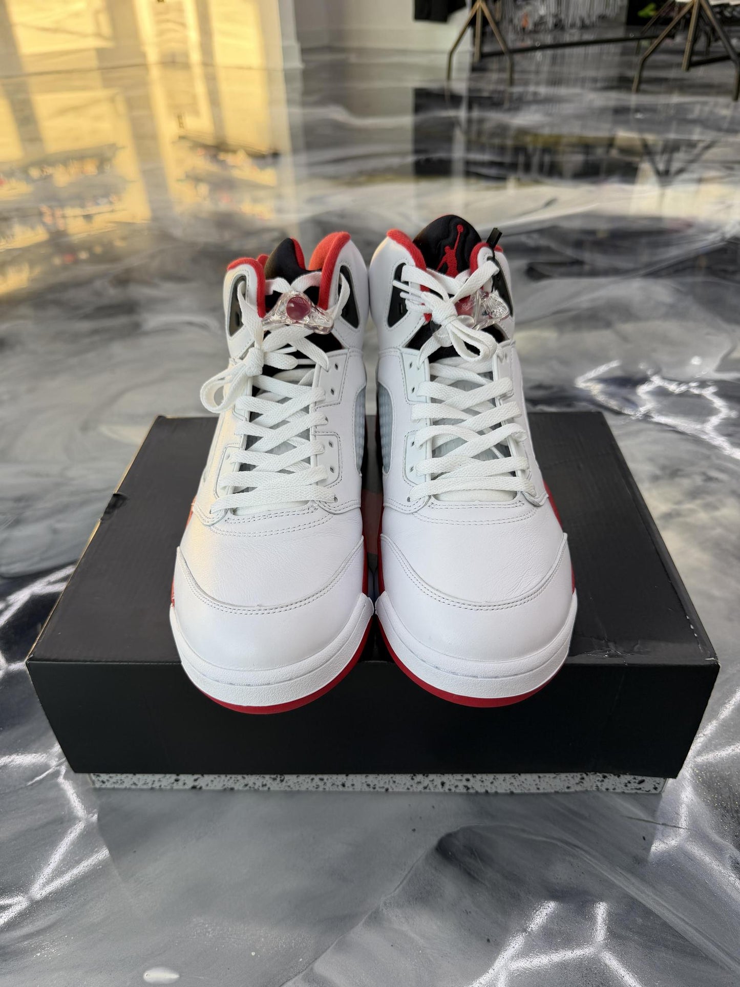 Jordan 5 "Fire Red" Used Size 12