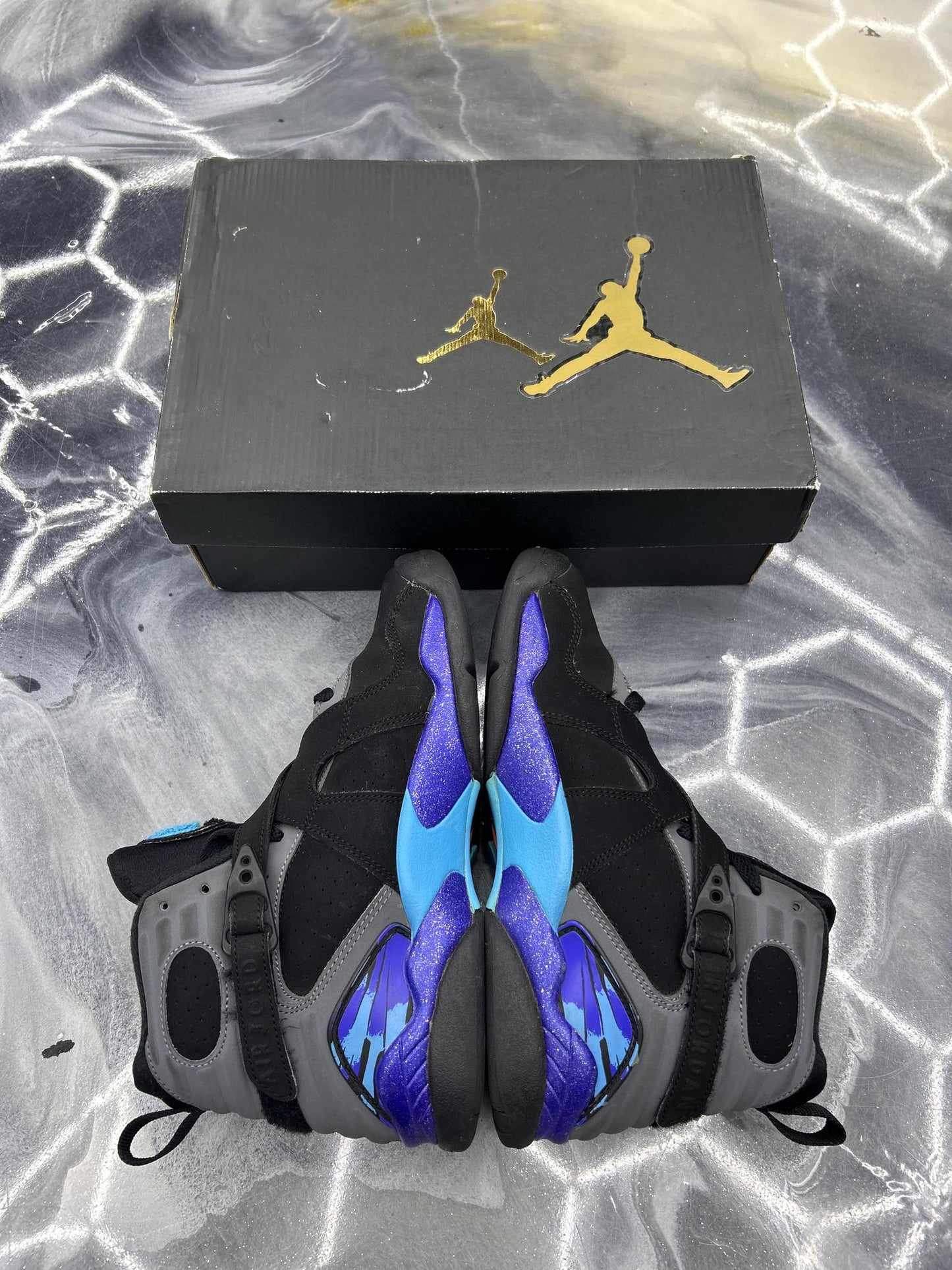 Jordan 8 "Aqua" Used Size 5.5Y/7W