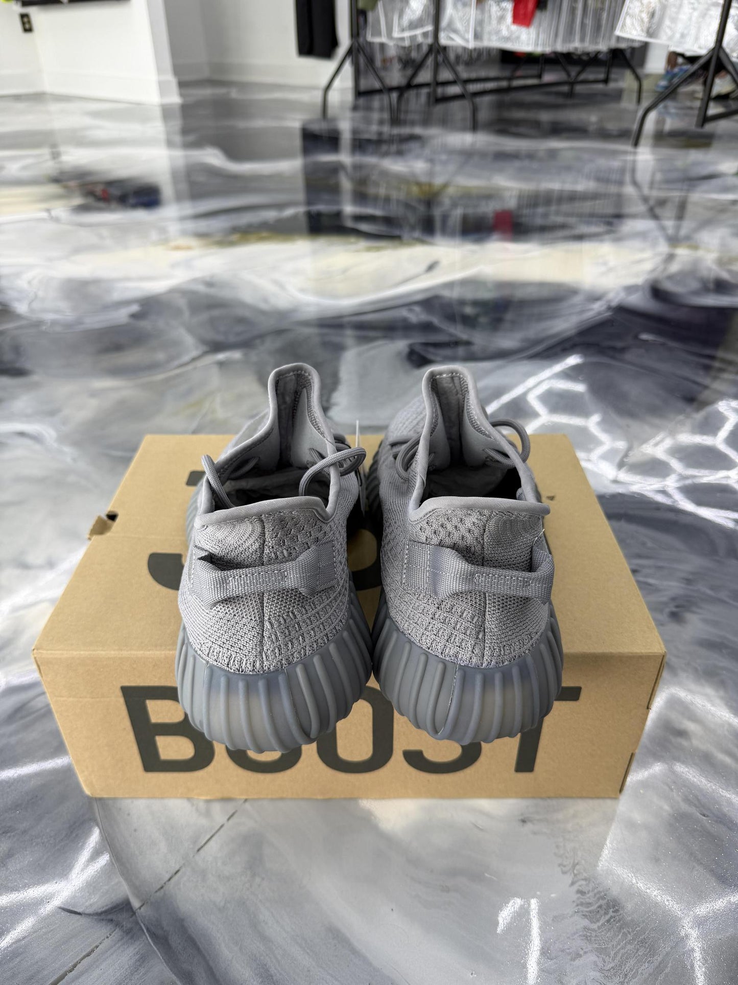 Adidas Yeezy 350 "Steal Grey" Used Size 14