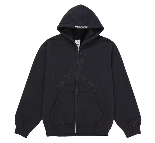 Supreme X Jordan Hooded Sweatshirt "Black"
