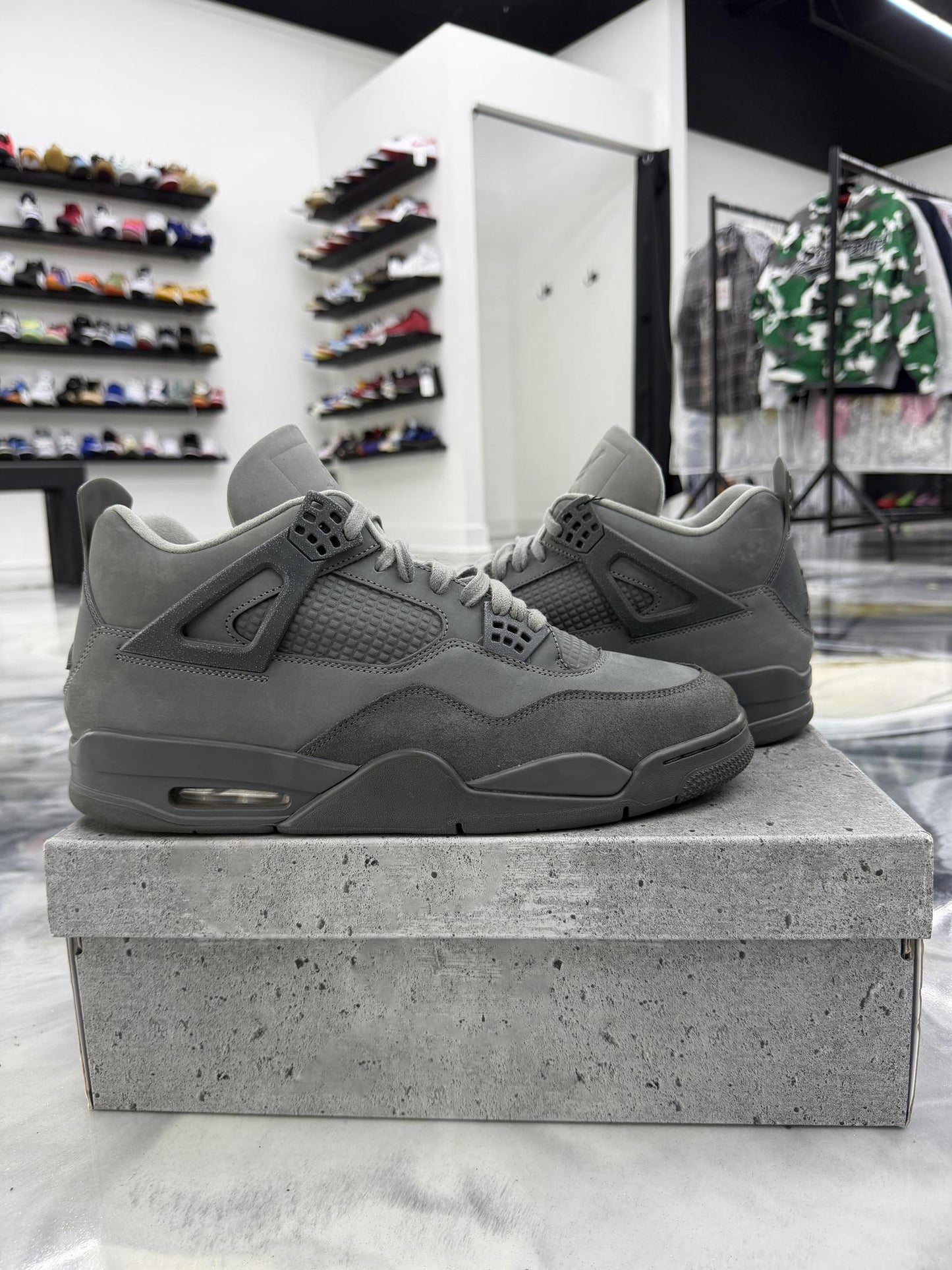 Jordan 4 "Wet Cement" Used Size 13