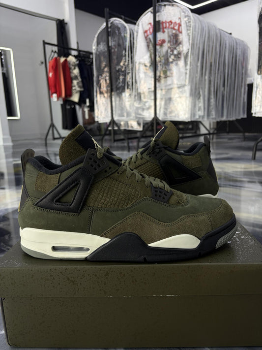 Jordan 4 "Craft Olive" Used Size 13