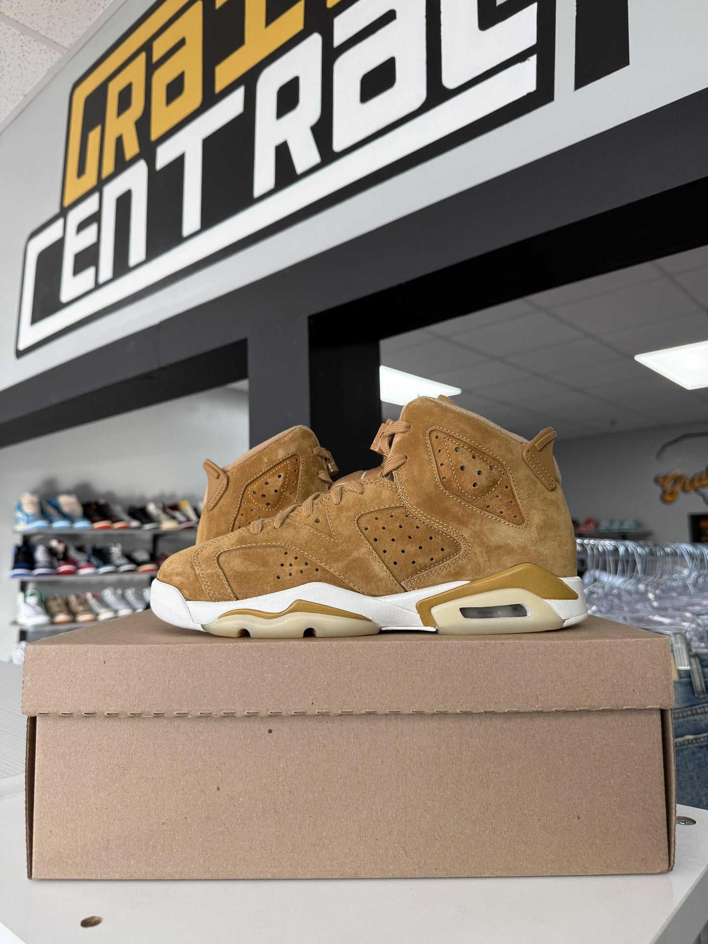 Jordan 6 "Wheat" Used Size 7Y/8.5W