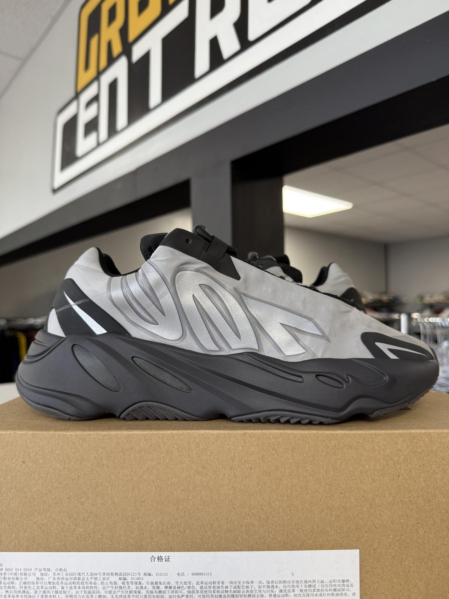 Yeezy 700 MNVN "Gun Metal" Used Size 9.5