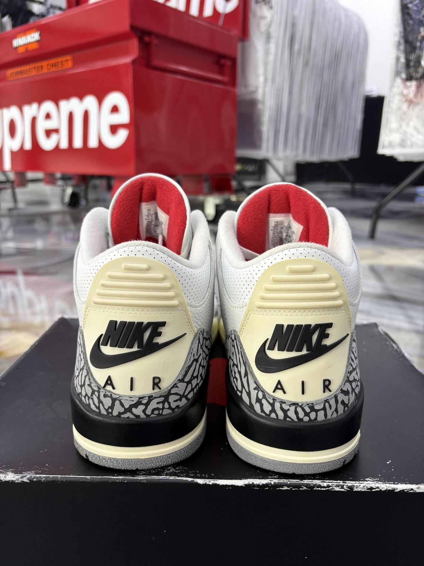 Jordan 3 "White Cement" Used Size 11