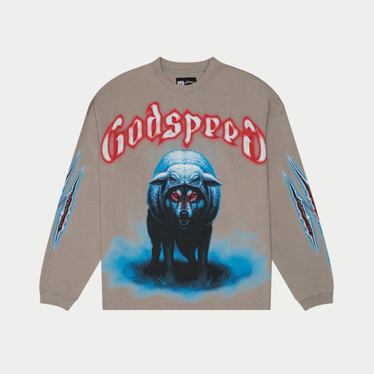 Godspeed Long Sleeve Tee "Wolf In Sheeps Clothing"