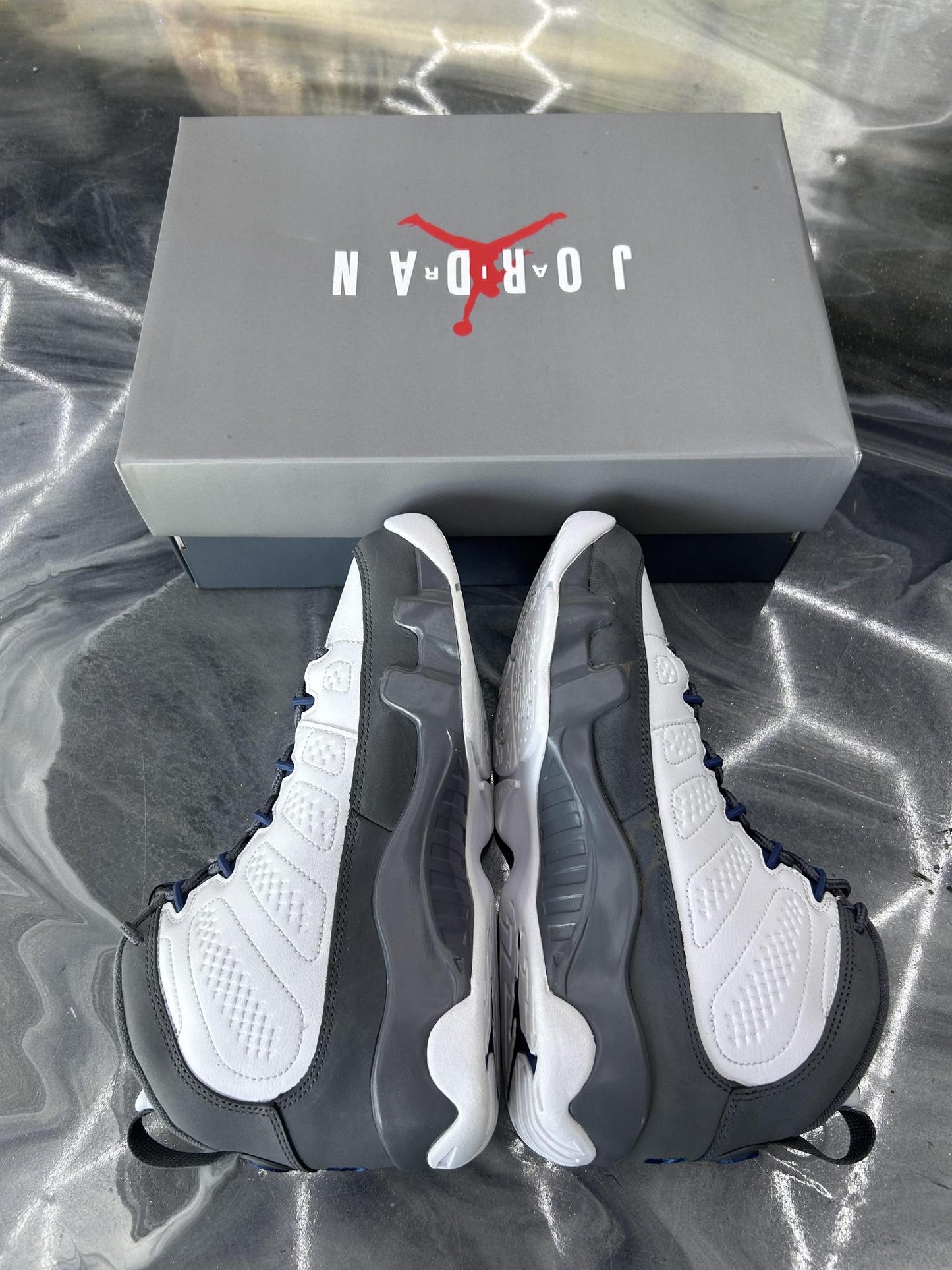 Jordan 9 "Flint Blue" Used Size 7Y/8.5W