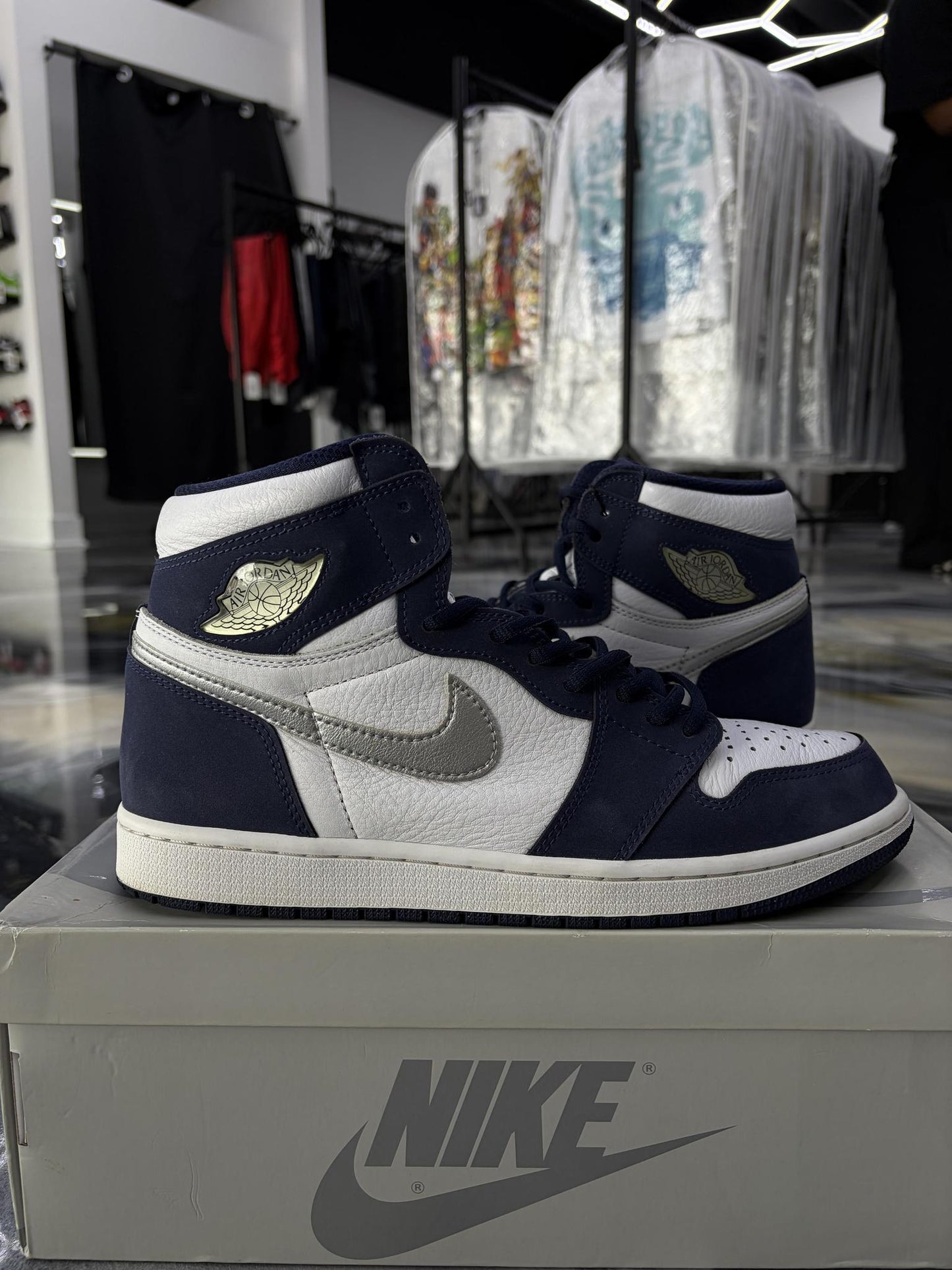 Jordan 1 High CO.JP "Midnight Navy" Used Size 10