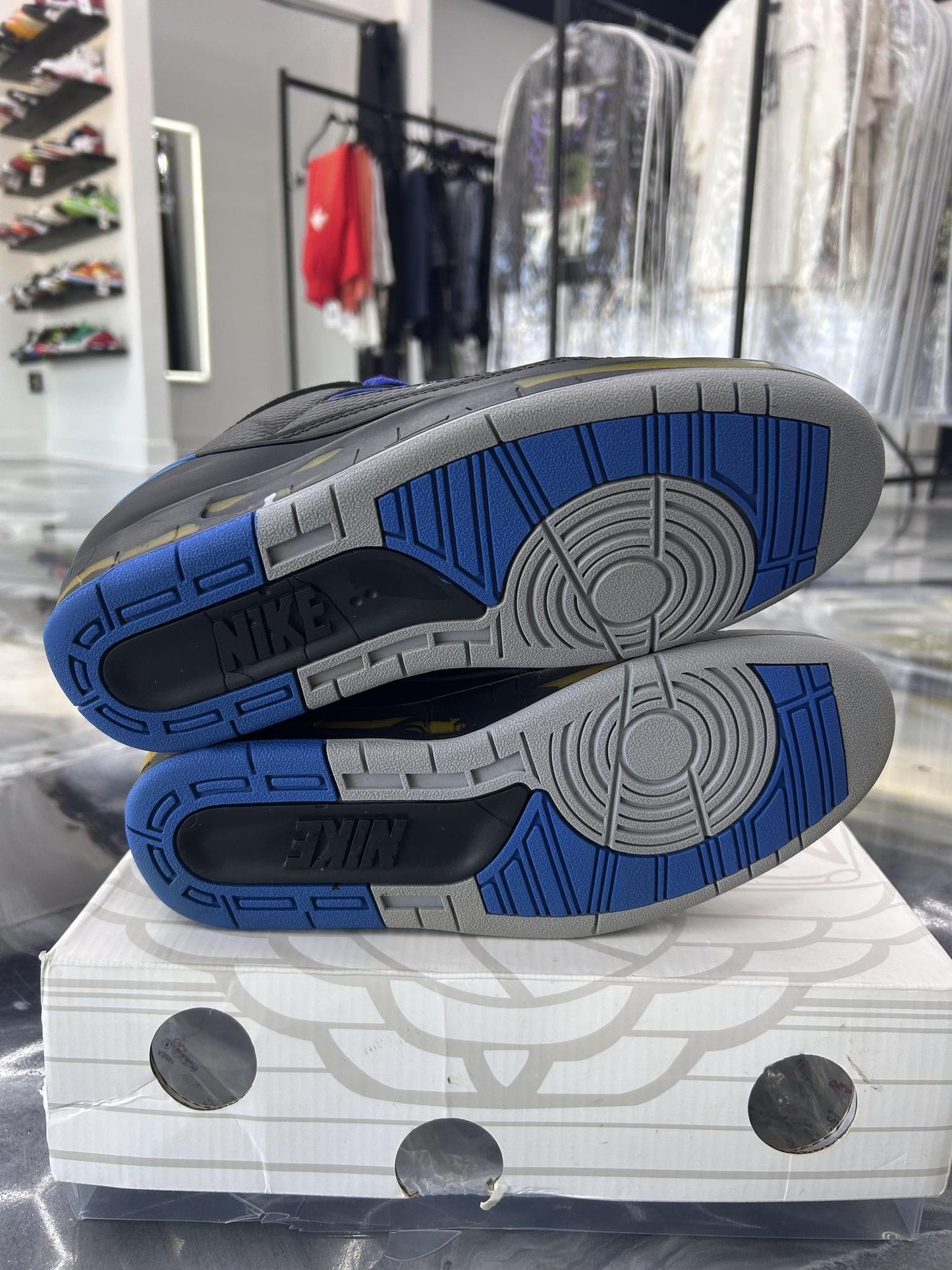 Jordan 2 Off White "Black Royal" Used Size 10