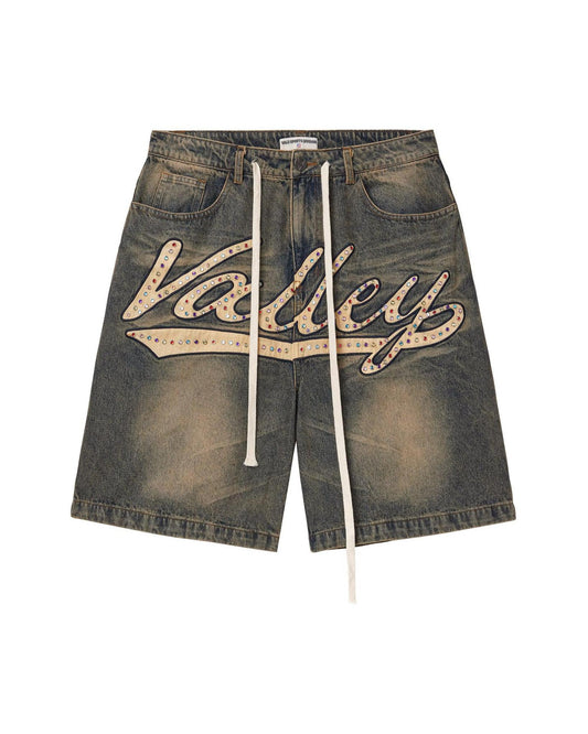 Vale Skittles Jean Shorts "Dark Wash"