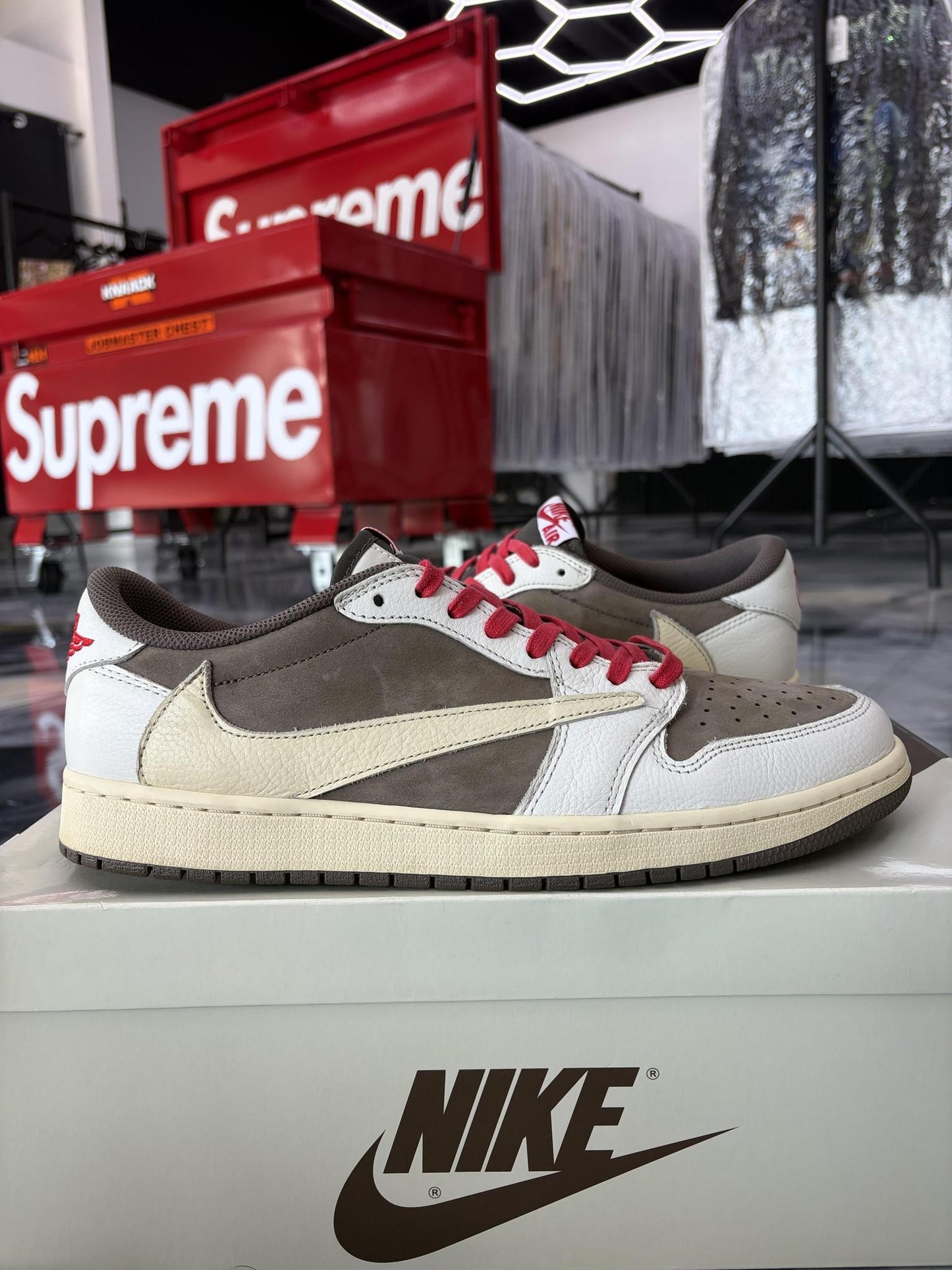 Jordan 1 Low x Travis Scott "Reverse Mocha" Used Size 13