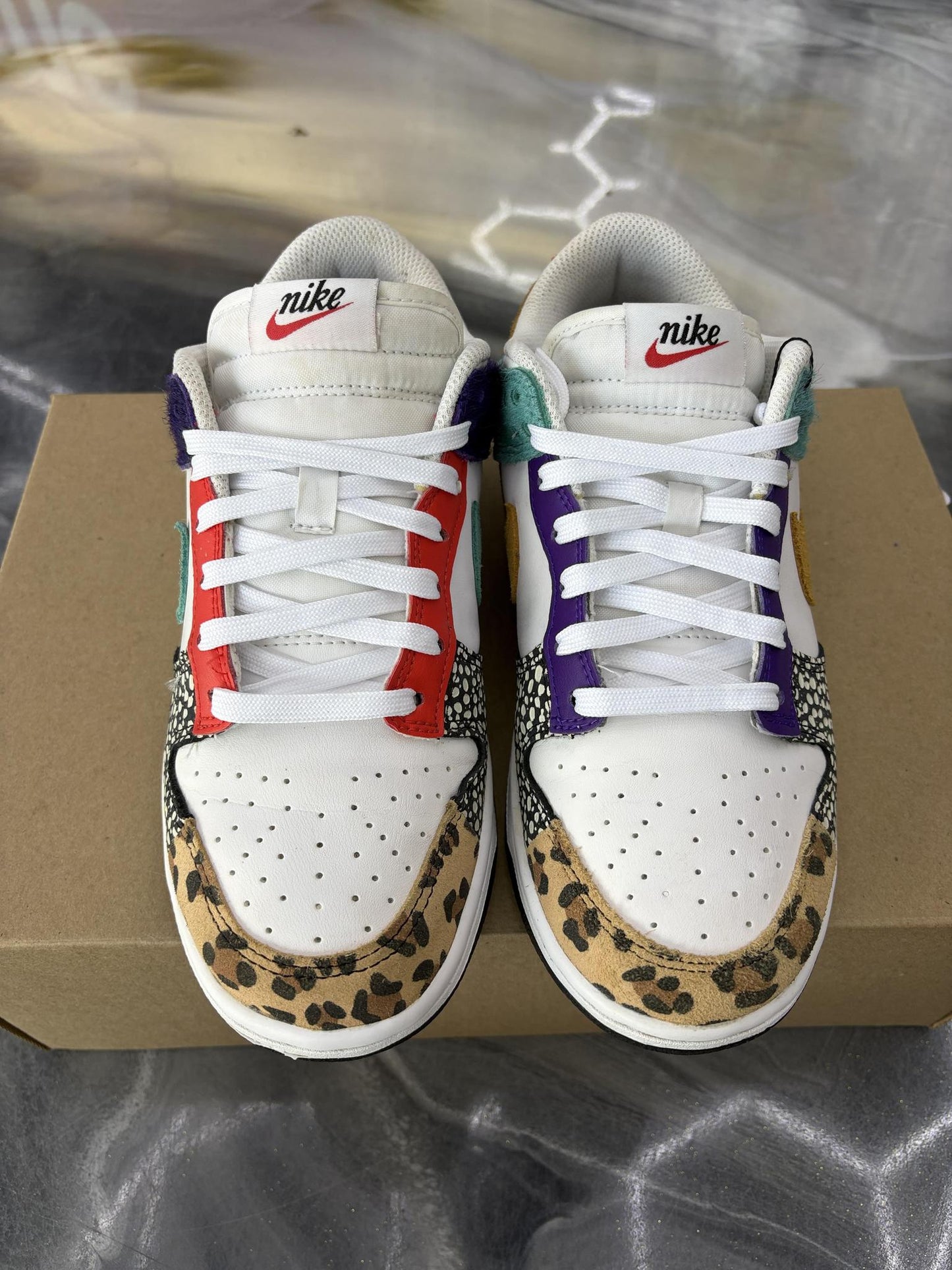 Nike Dunk Low "Safari Mix" Used Size 6Y/7.5W