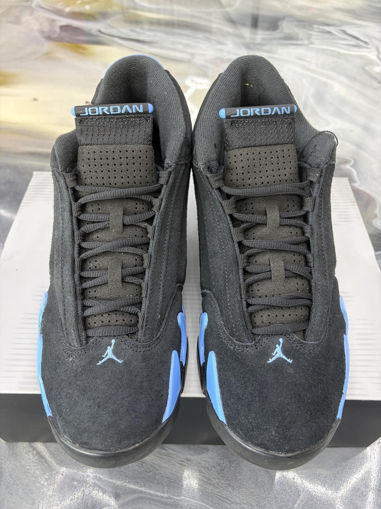 Jordan 14 "University Blue" Used Size 11.5