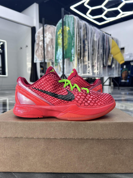 Nike Kobe 6 "Reverse Grinch" Used Size 6.5Y/8W