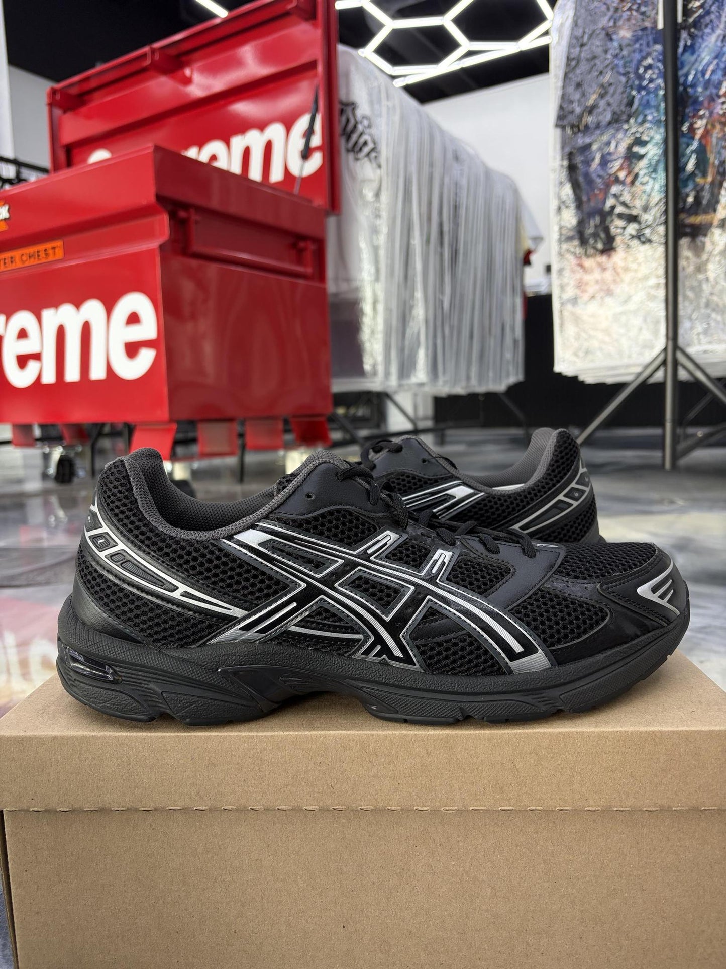 Asics Gel 1130 "Black Pure Silver" Used Size 13