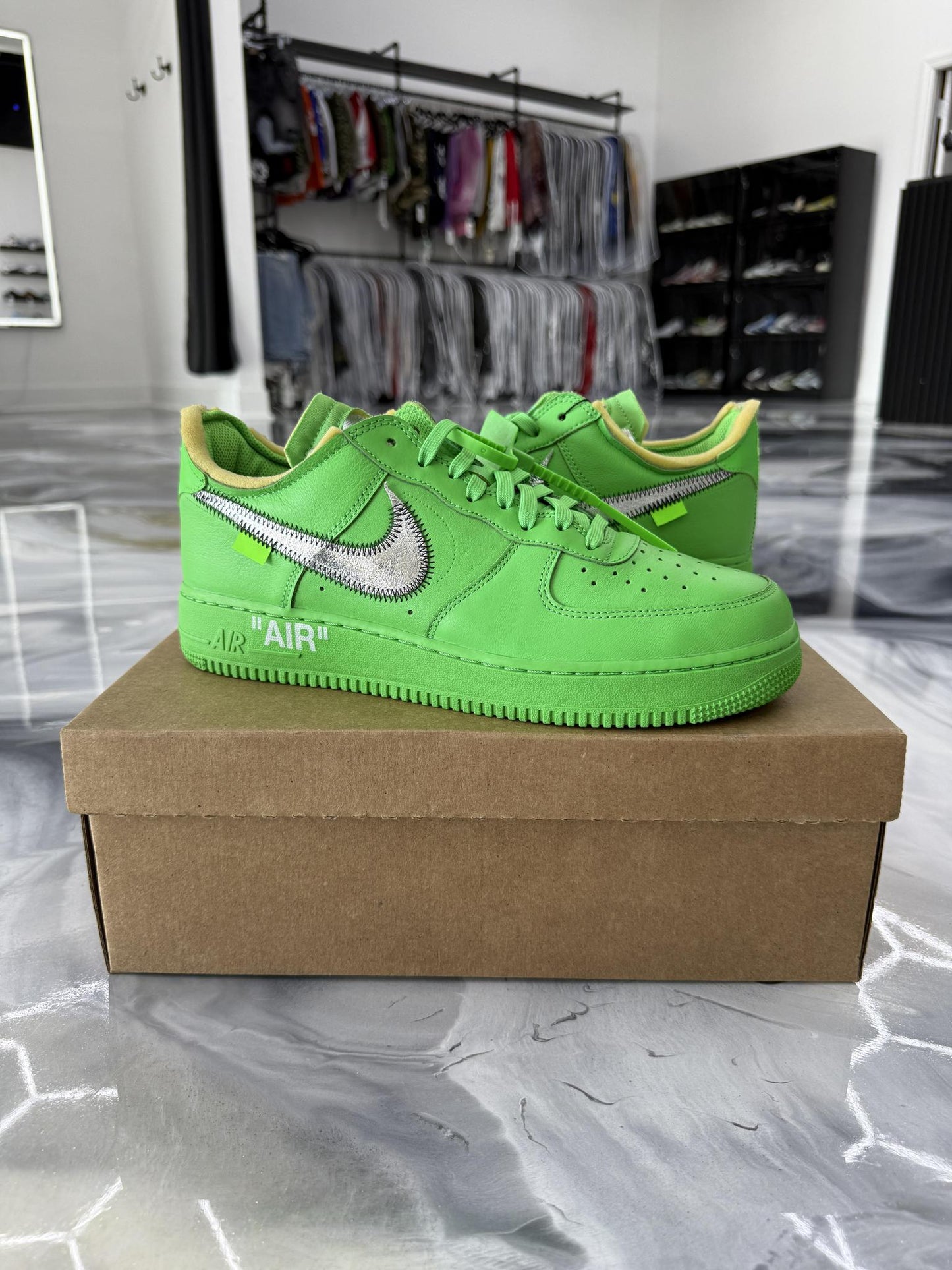 Nike Air Force 1 X Off White "Brooklyn" Used Size 10.5