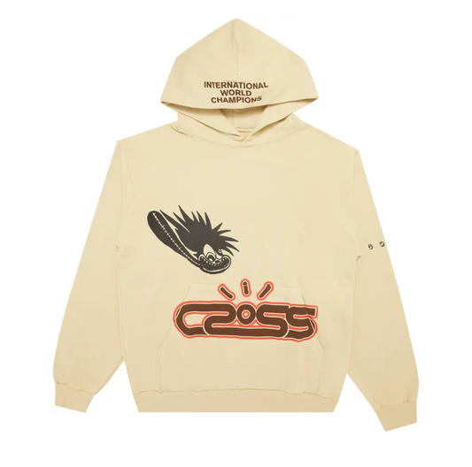 Travis Scott Motorsport Hoodie "Cream/Mocha"