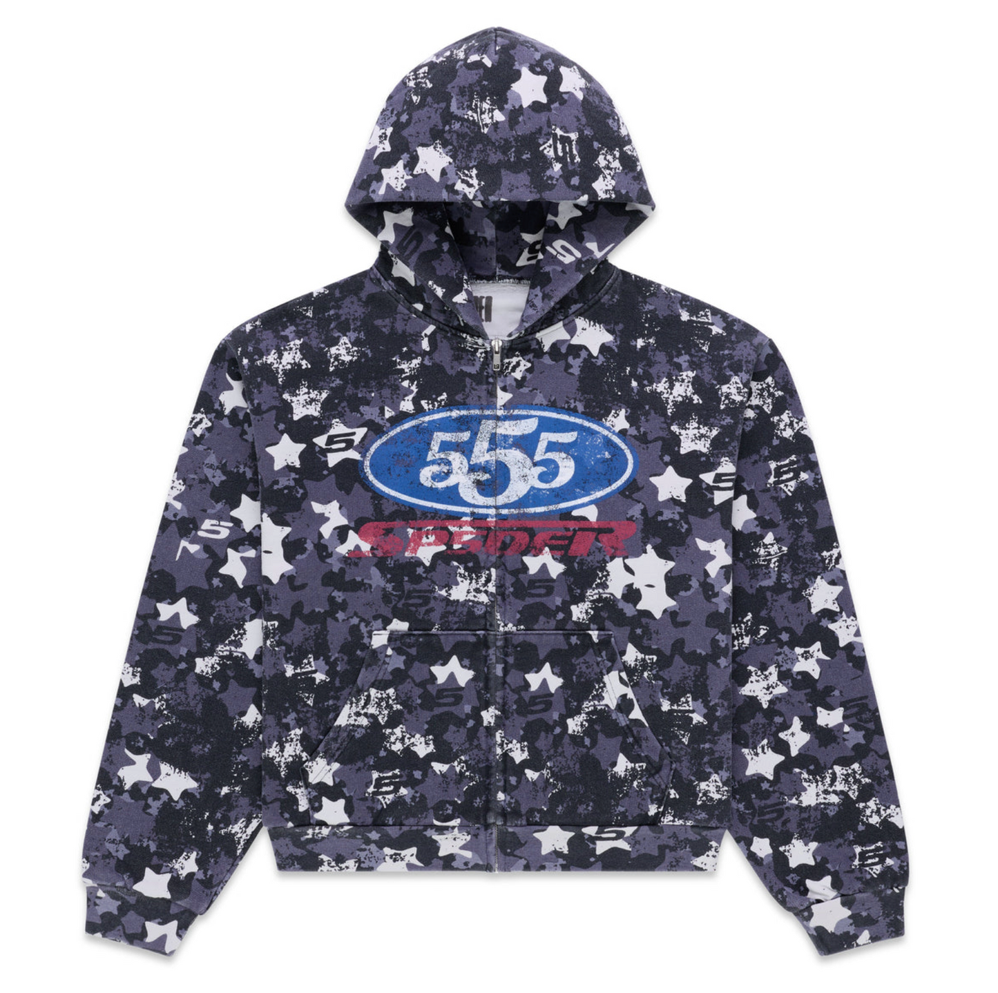 Sp5der R5cing Zip Up "Blue Camo"