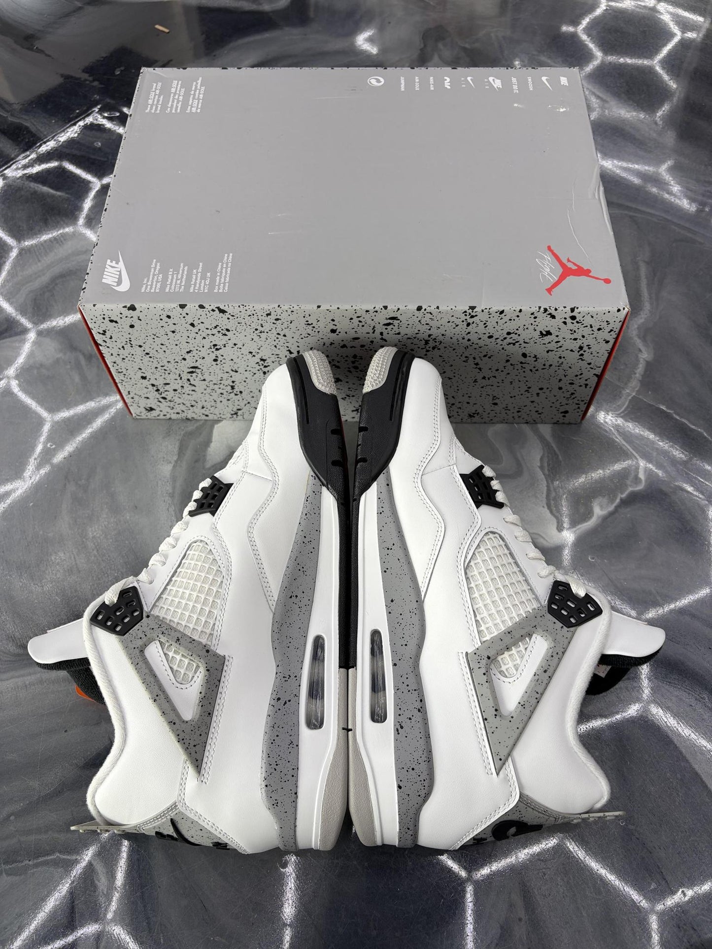 Jordan 4 "White Cement" Used Size 10