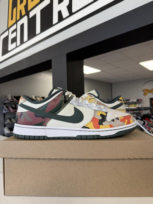 Dunk Low Camo Pack "White" Used Size 13