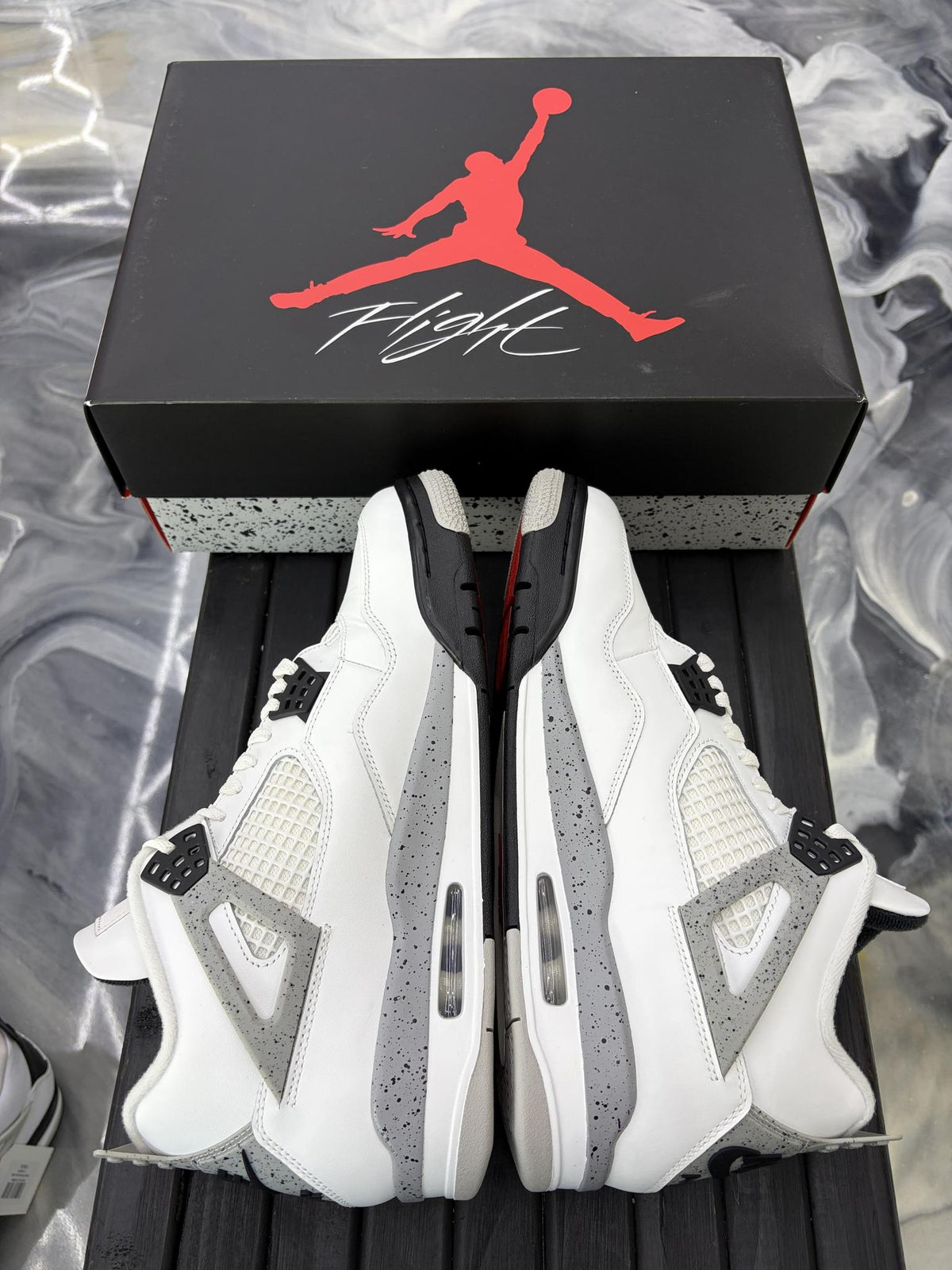 Jordan 4 "White Cement" Used Size 11