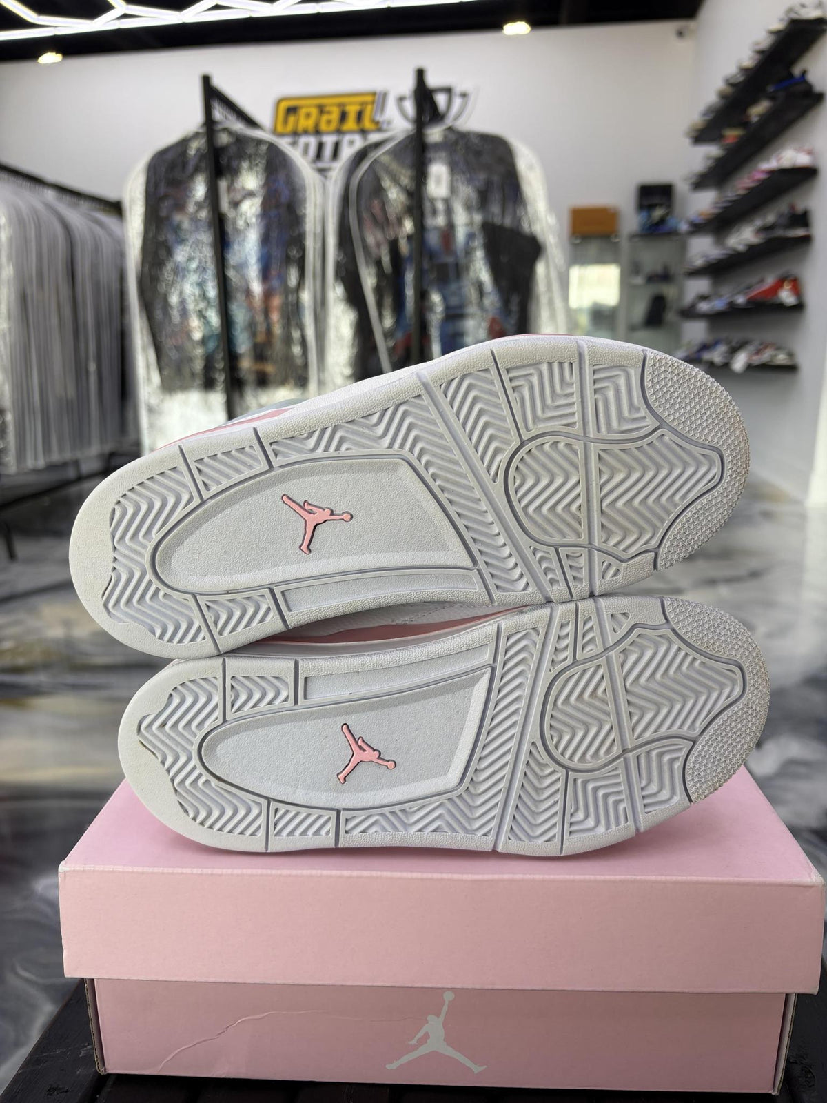 Jordan 4 "Soft Pink" Used Size 1Y