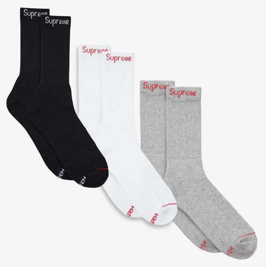 Supreme x Hanes Socks (One Pair)
