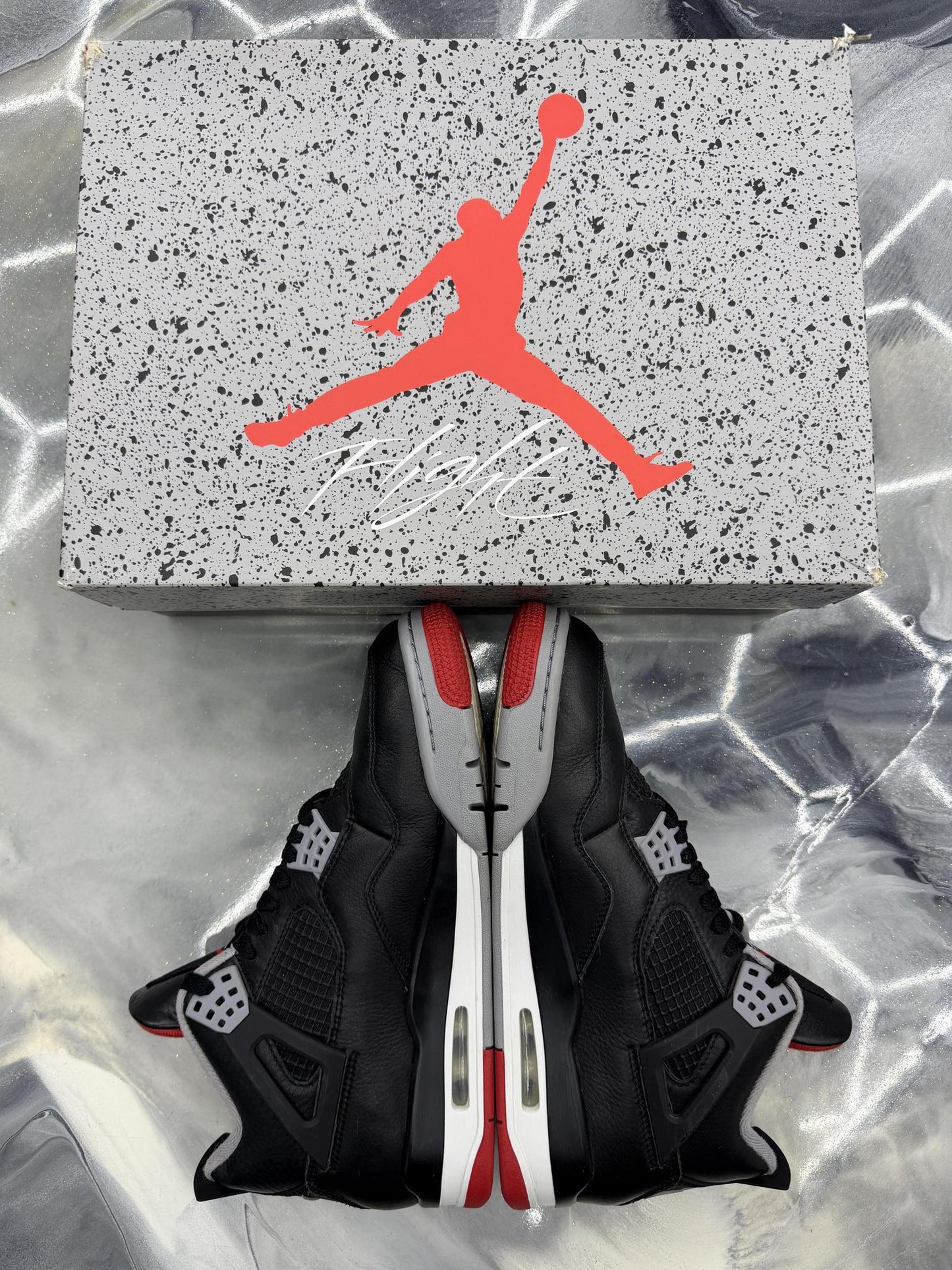 Jordan 4 Reimagined "Bred" Used Size 9.5