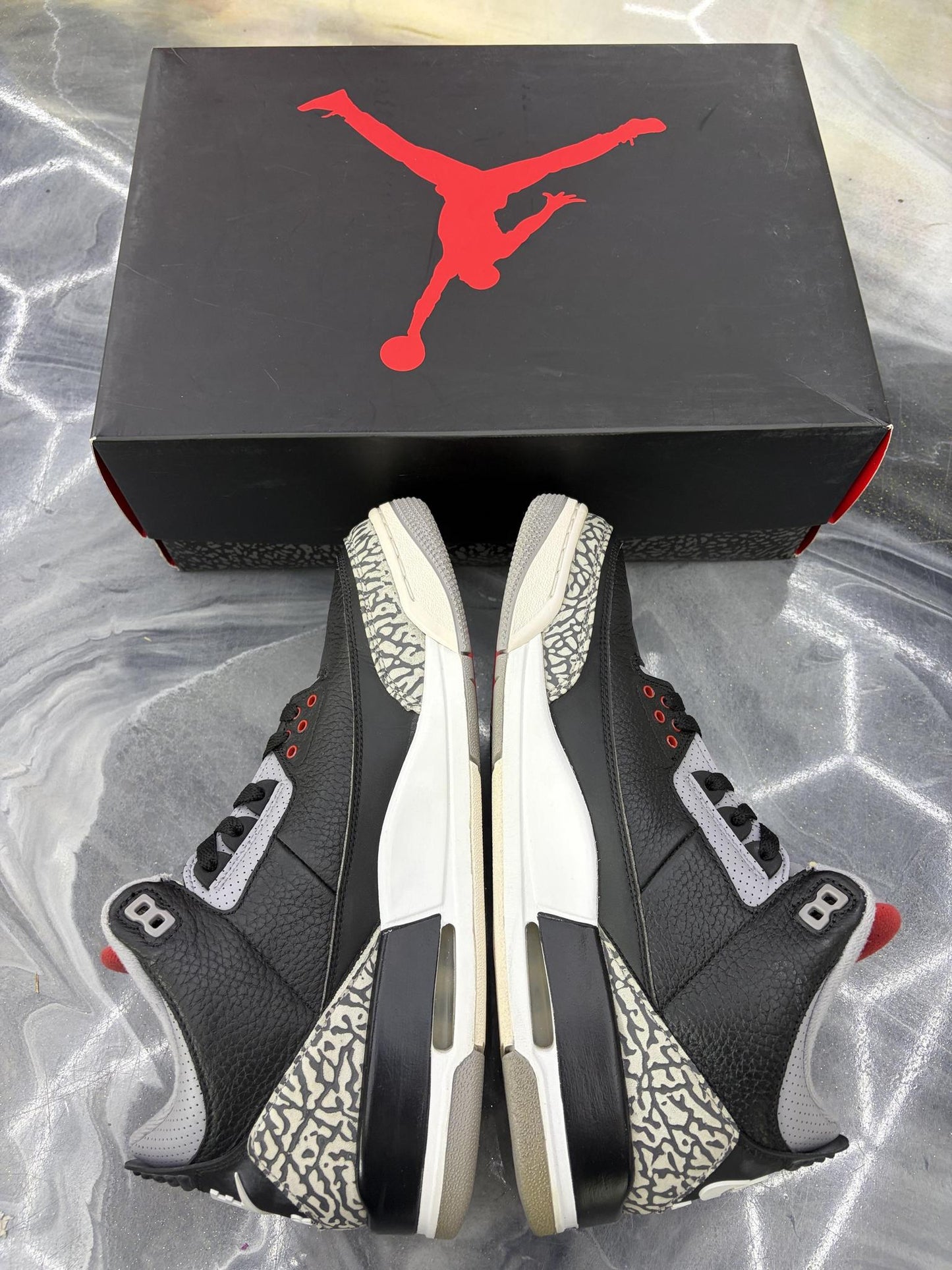 Jordan 3 "Black Cement 2018" Used Size 10.5