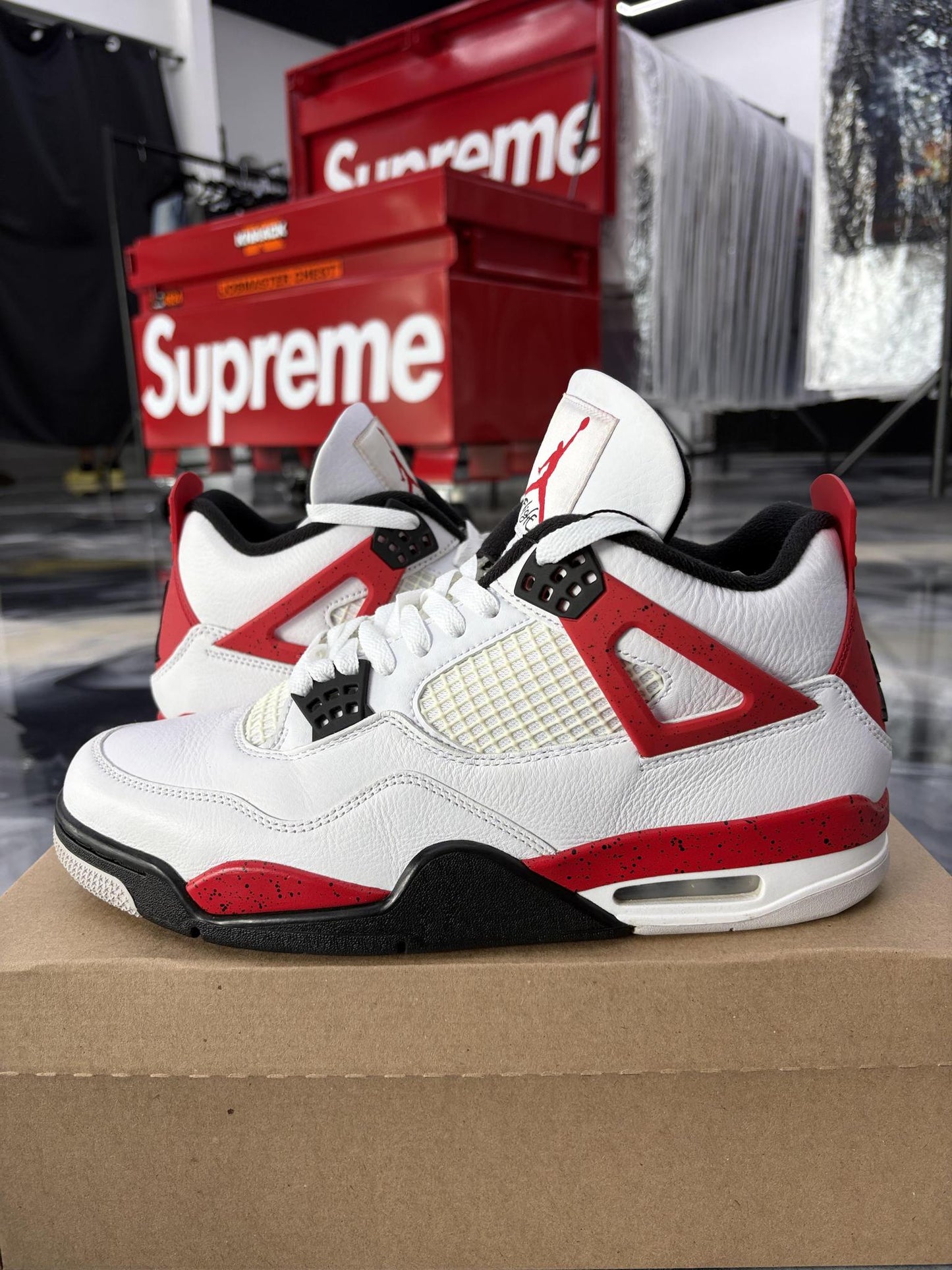 Jordan 4 "Red Cement" Used Size 11