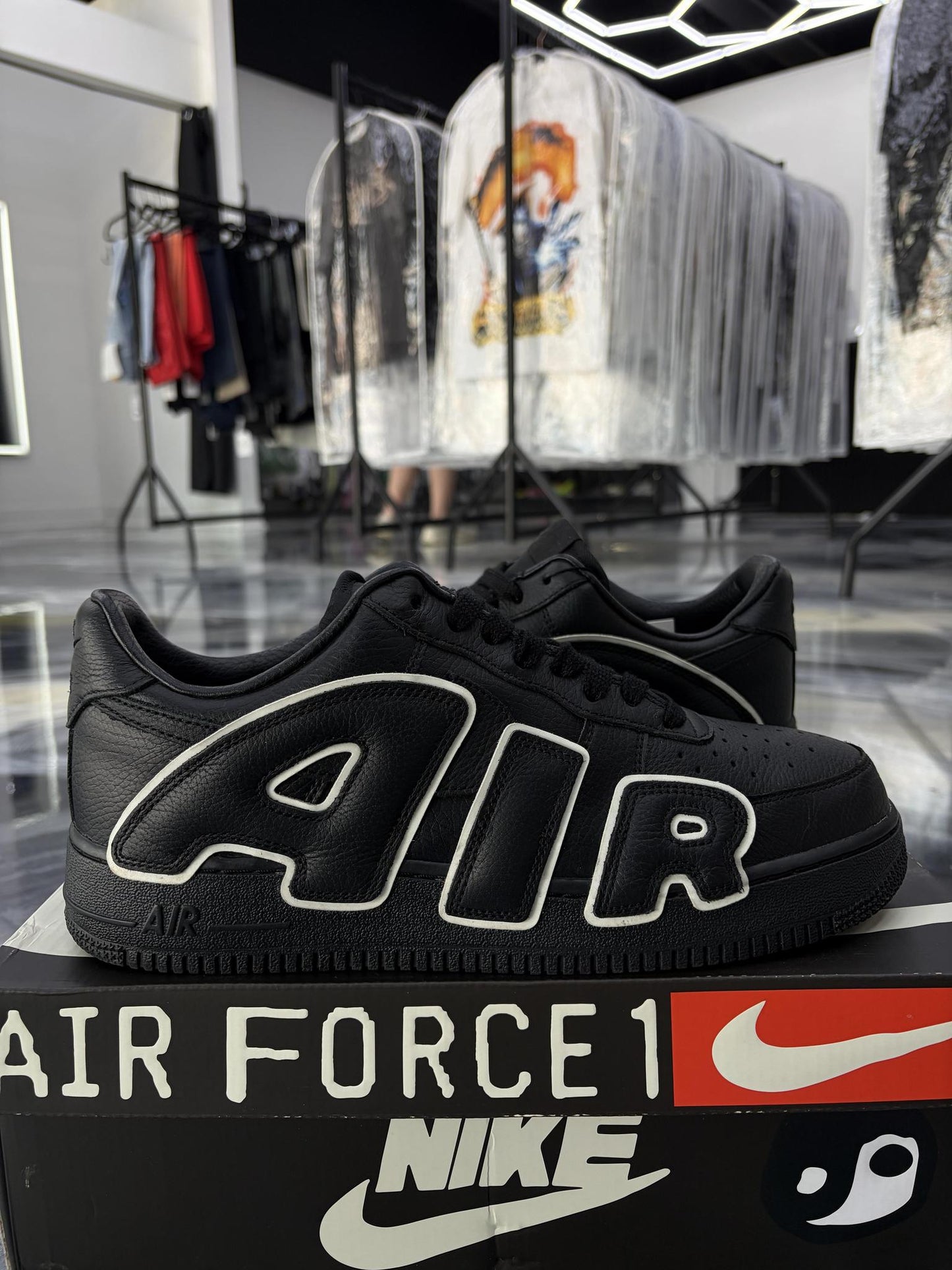 Nike X CPFM Air Force One Low "Black" Used Size 10.5
