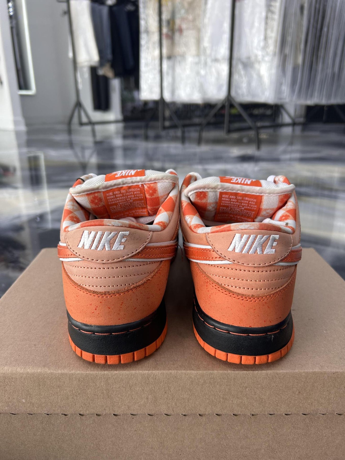 Nike SB Dunk Concepts "Orange Lobster" Used Size 10