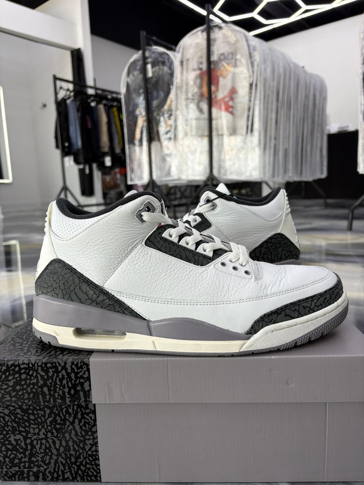Jordan 3 "Cement Grey" Used Size 12