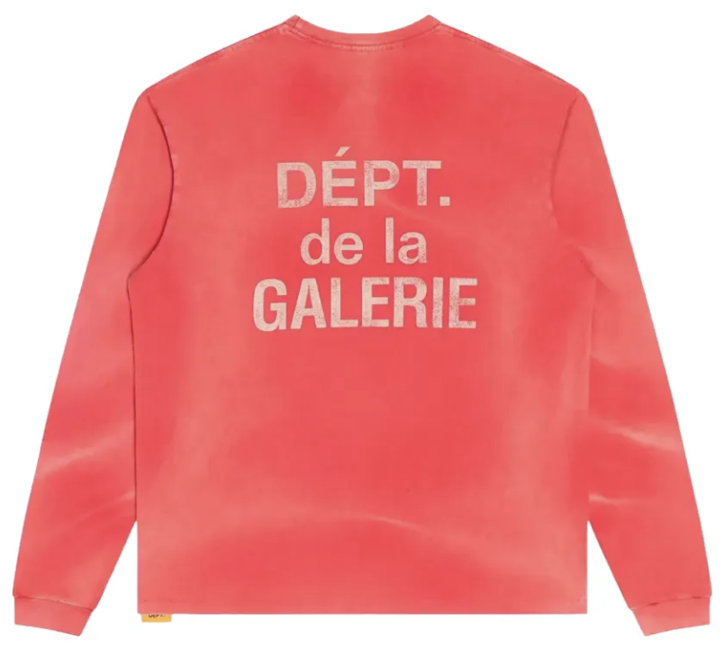 Gallery Dept Logo Print Long Sleeve "Red"