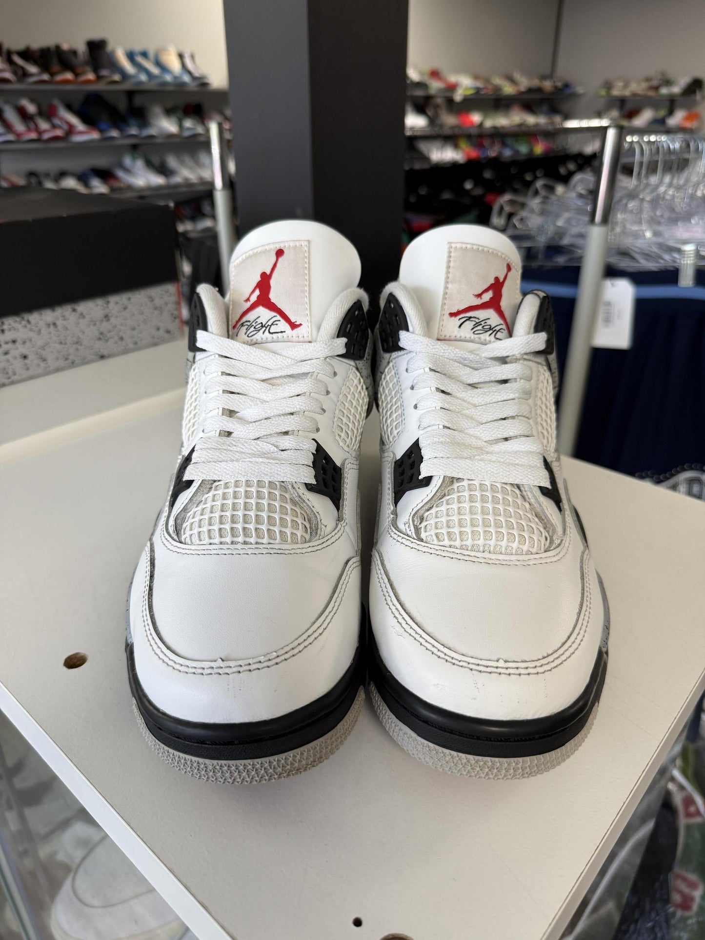 Jordan 4 "White Cement" Used Size 10