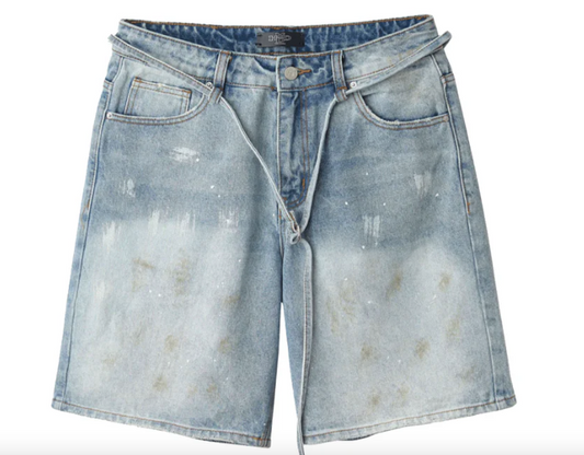 HMDD Ace Jorts "Washed Blue"