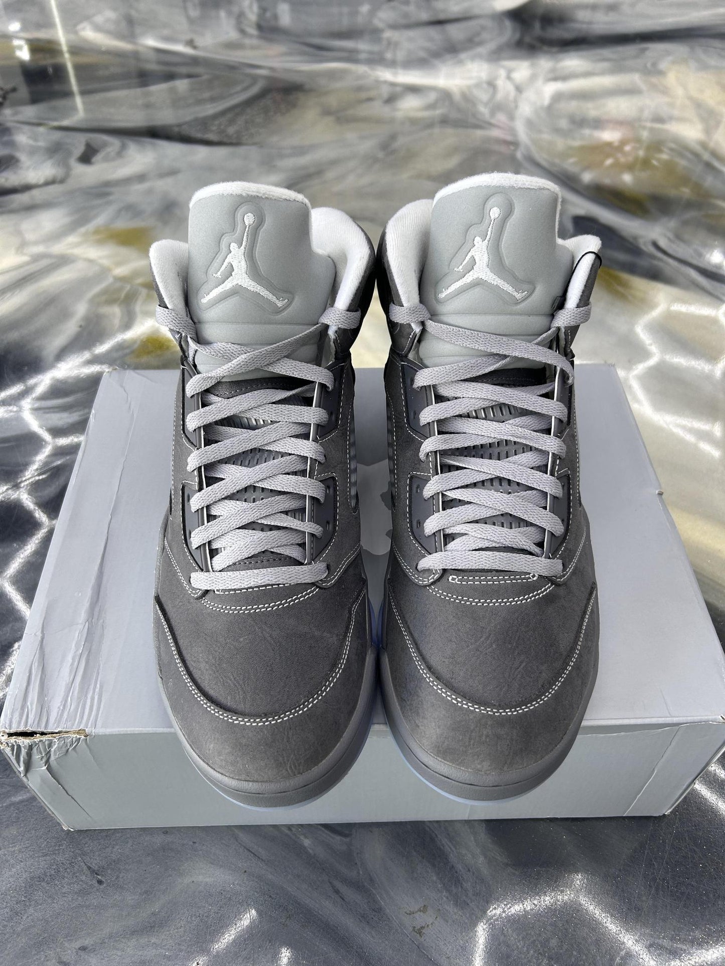 Jordan 5 "Wolf Grey" Used Size 13